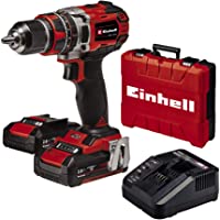 Los mejores  - Einhell 4513940 Taladro percutor atornillador Inalámbrico de TE-CD 18-50 Li-i BL Power X-Change (Motor sin escobillas…